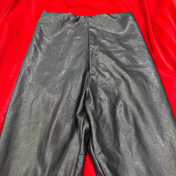 COMMANDO PERFECT CONTROL BLACK FAUX LEATHER LEGGINGS NEW WITHOUT TAGS NWOT - Picture 3 of 7